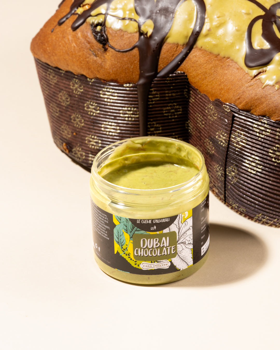 Colomba Dubai Chocolate con Crema Spalmabile