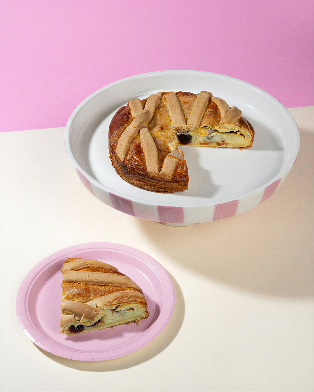 CrostaPolacca – Brioche Aversana con Crema al Limone e Amarene